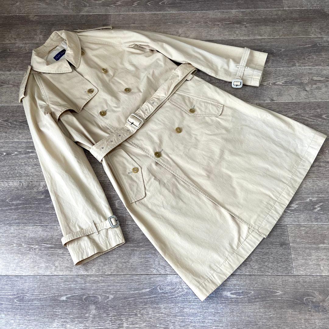 【最上級ライン】ラルフローレン　パープルレーベル　トレンチコート　ダブル