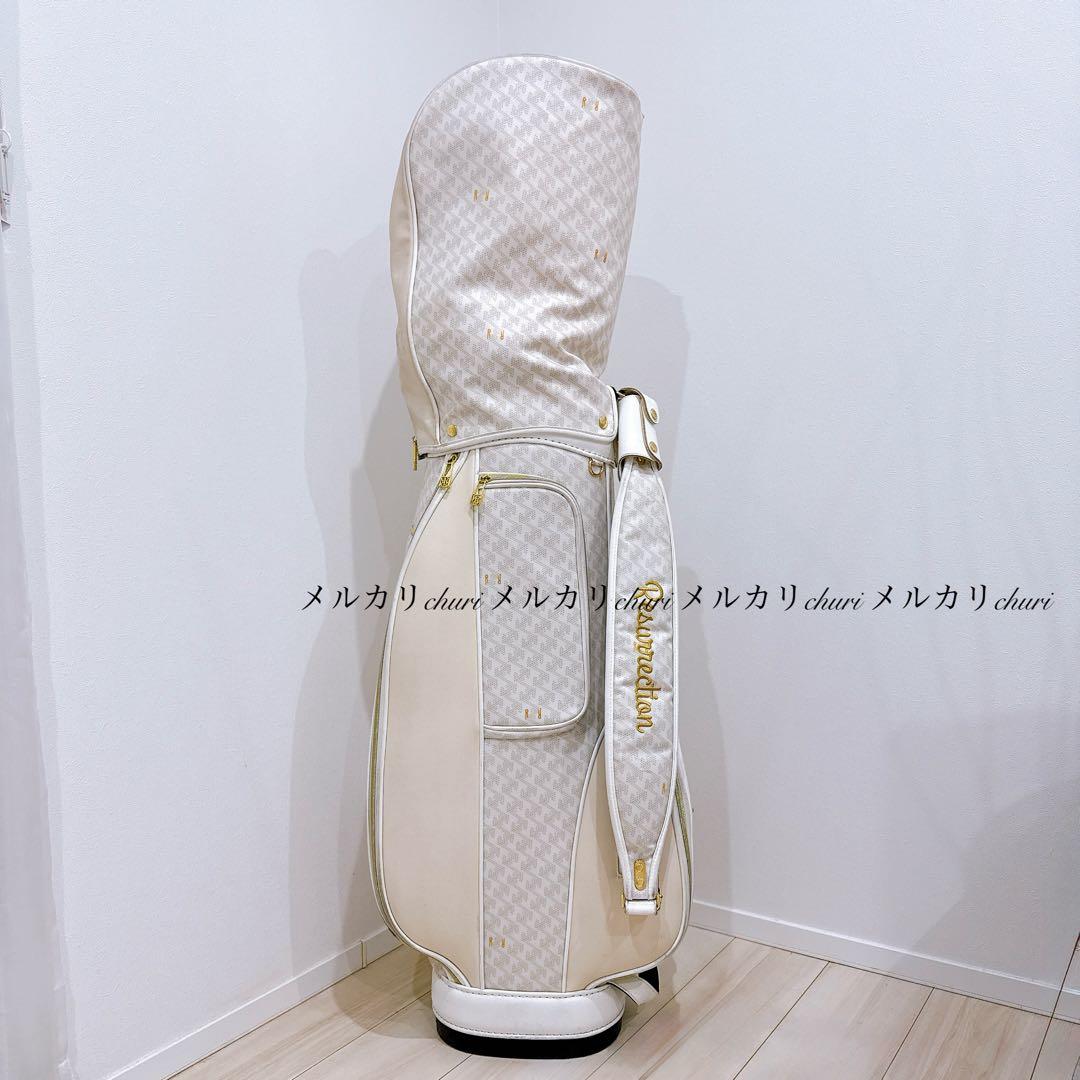希少完売品【レザレクション】ラリーナ キャディバッグ サンドホワイトキャディー