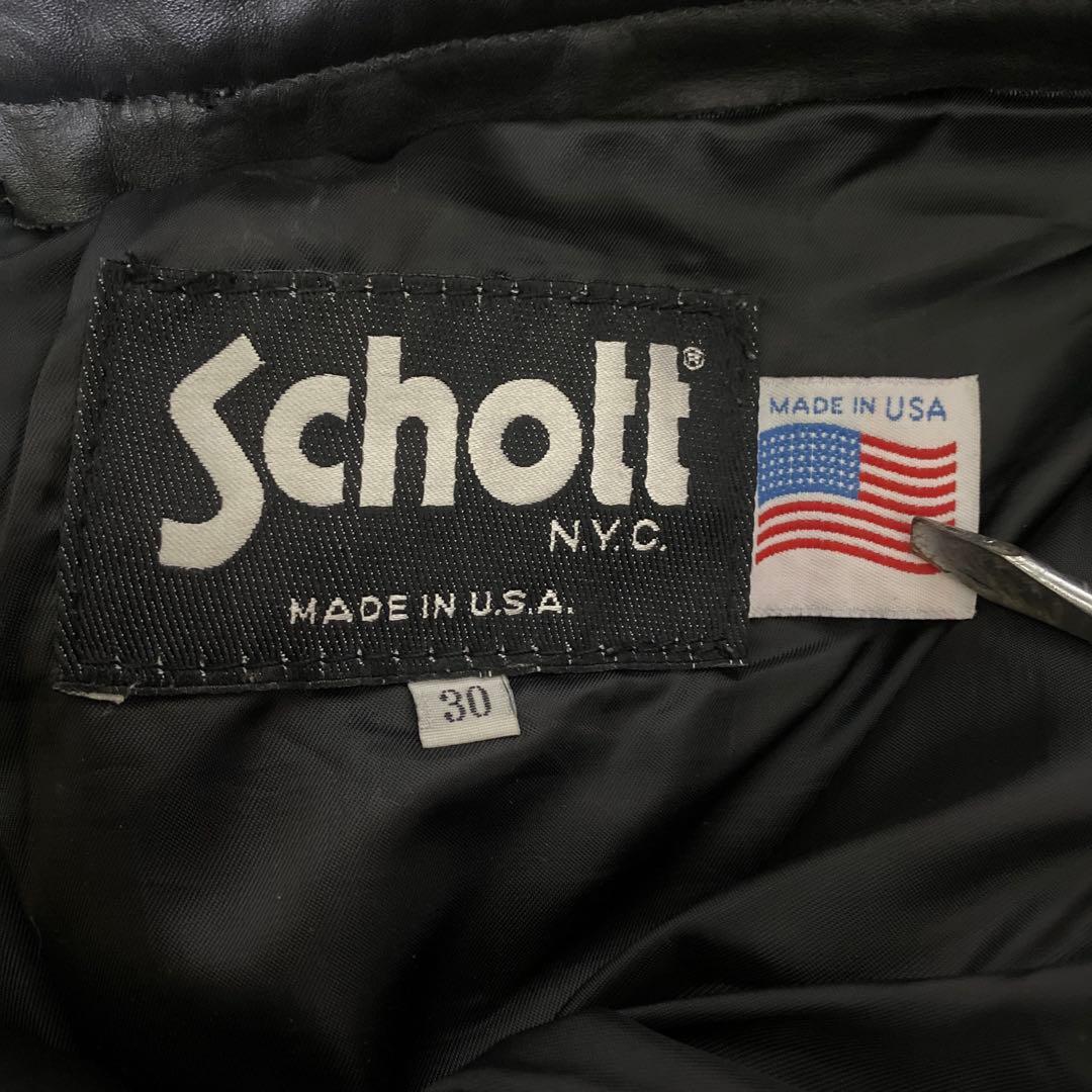 壱*8様 Schott レザー ブラックパンツ 30