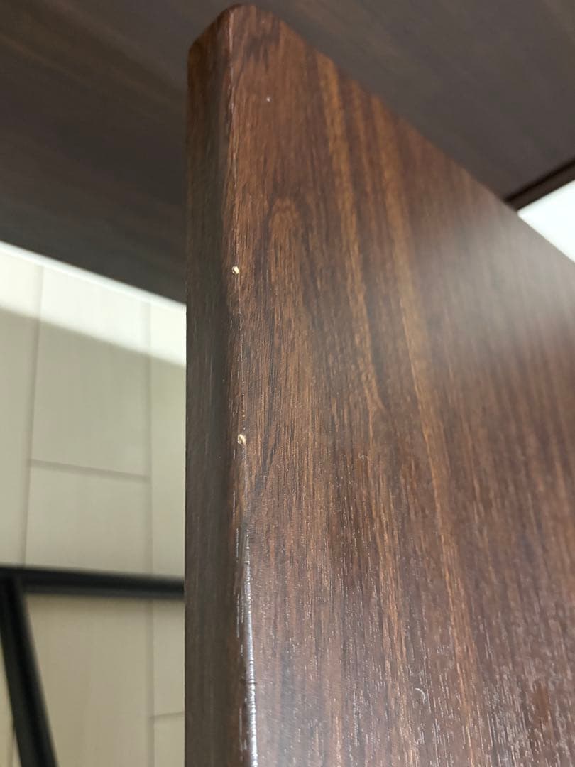 無段階 ガス圧昇降式テーブル　ローテーブル　デスク　ブラウン　120×60