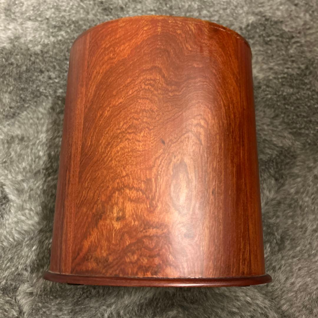 木製彫刻小物入れ 4引き出し　マホガニー　希少　 彫刻　美品　値下