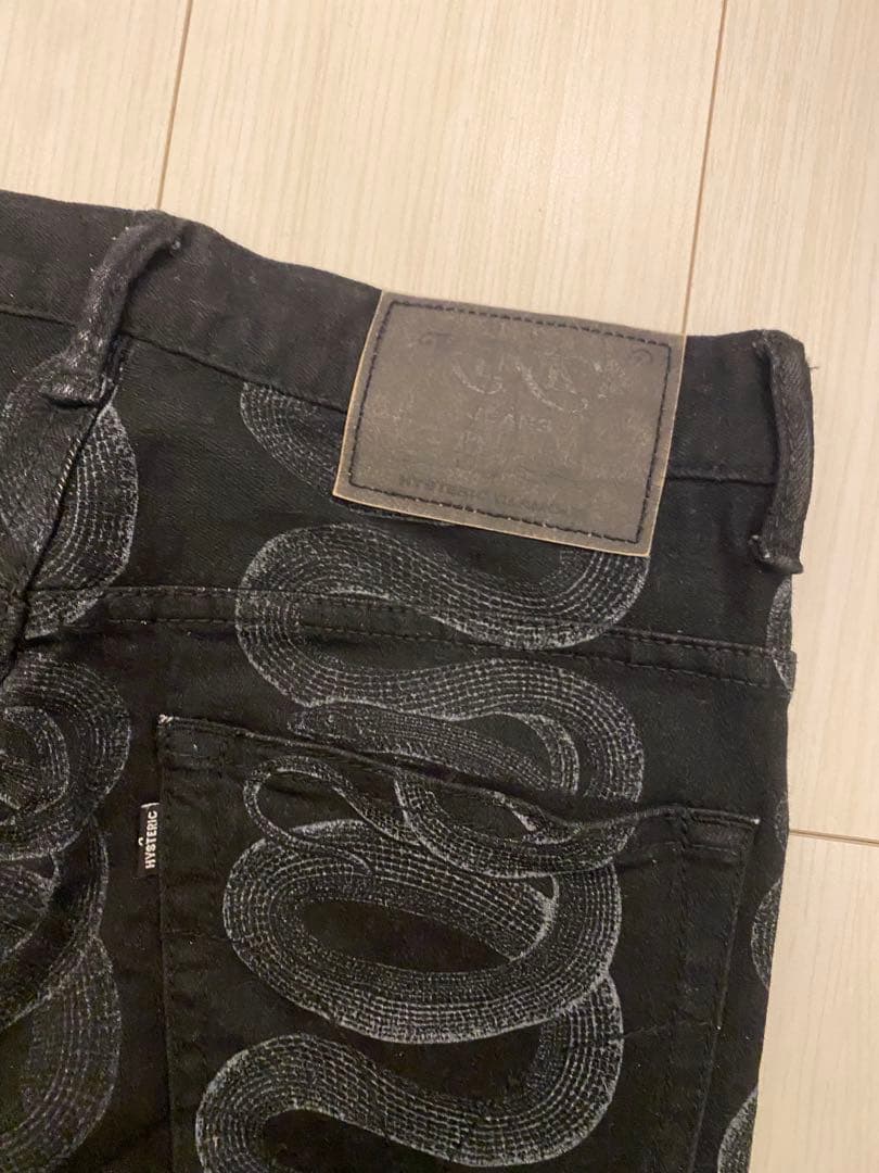 hystericglamour スネーク　スキニー　デニム　newjeans