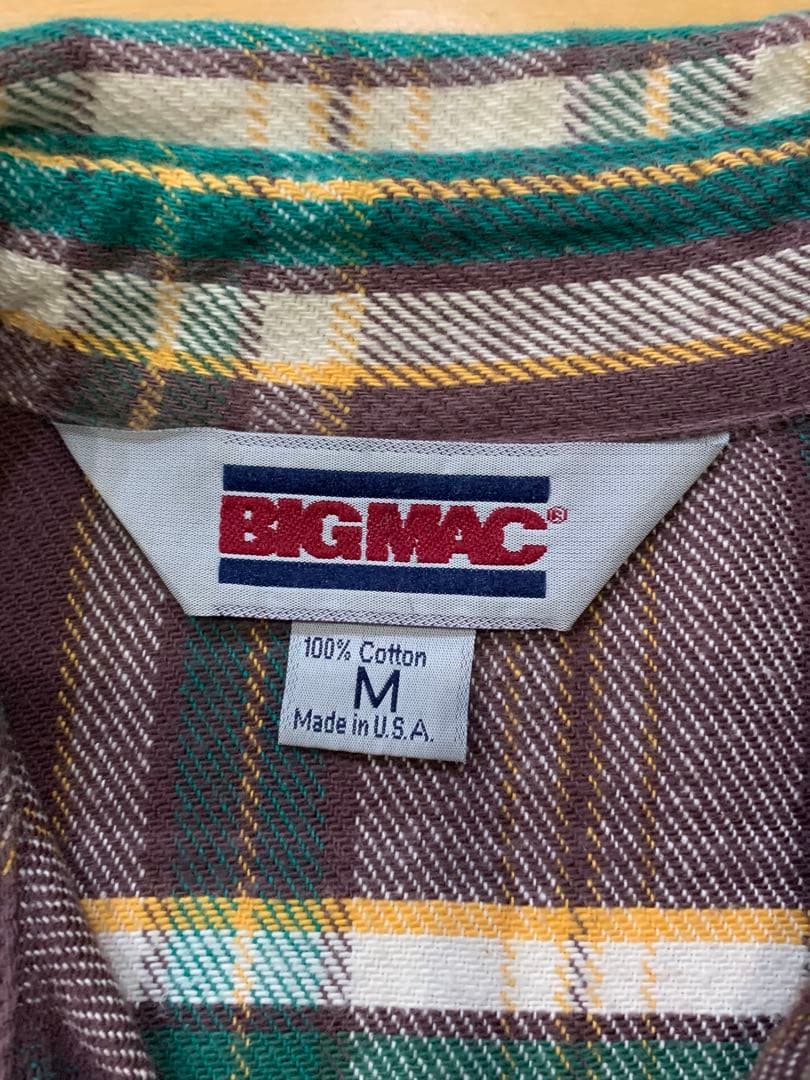 80s BIGMAC ヘビー ネルシャツ USA製 ヴィンテージ
