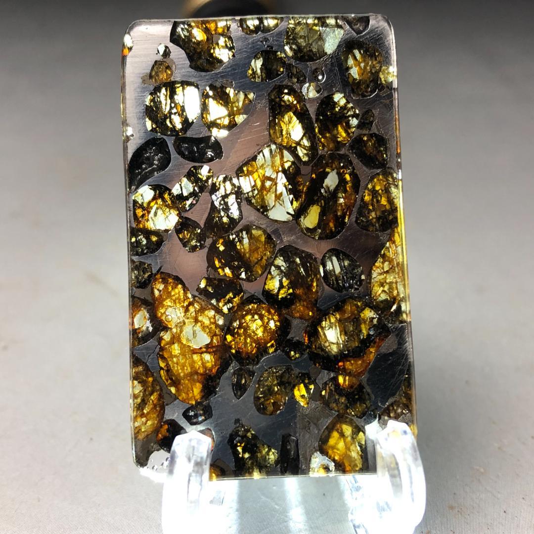 化*砲様 パラサイト隕石 隕石　石鉄隕石　セリコ隕石 美品　重さ約6ｇ　ケース付