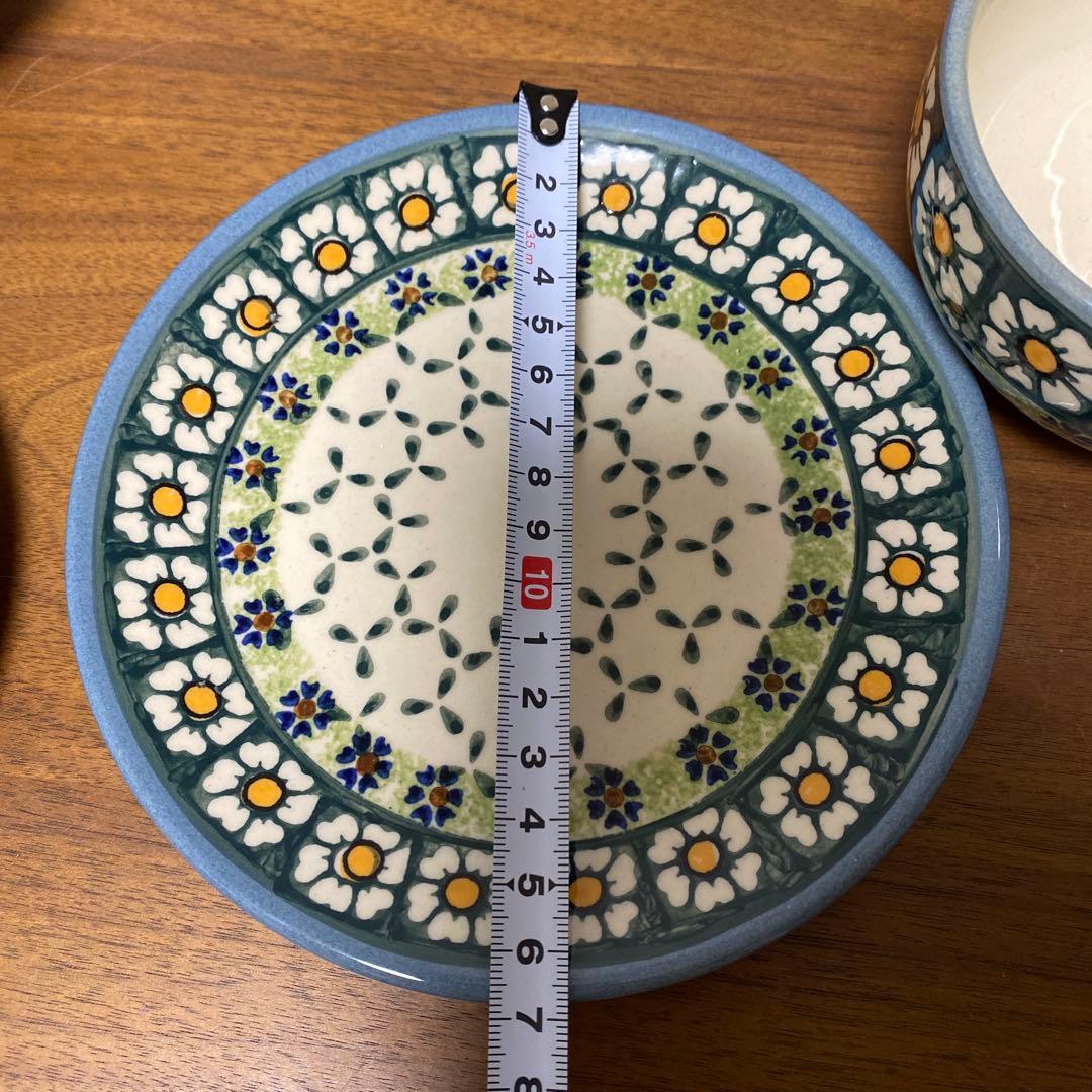 ★新品未使用品★ ポーリッシュポタリー 平皿 ボウル 4点セット