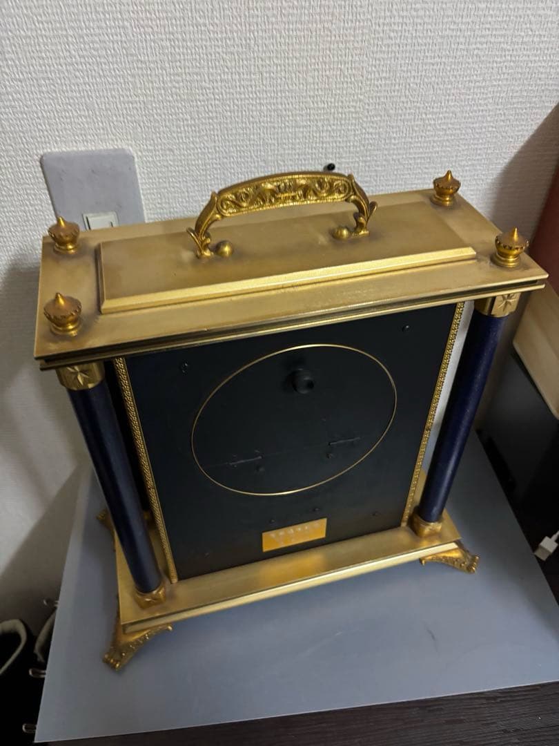 SEIKO セイコー 置時計 QW416G ネイビー 高級 豪華