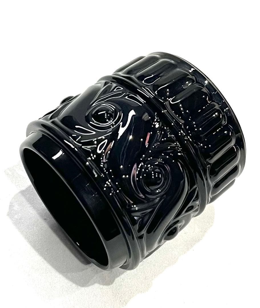 Baccarat バカラ / ※極美品 ブラッククリスタル　ルッセ 蓋物