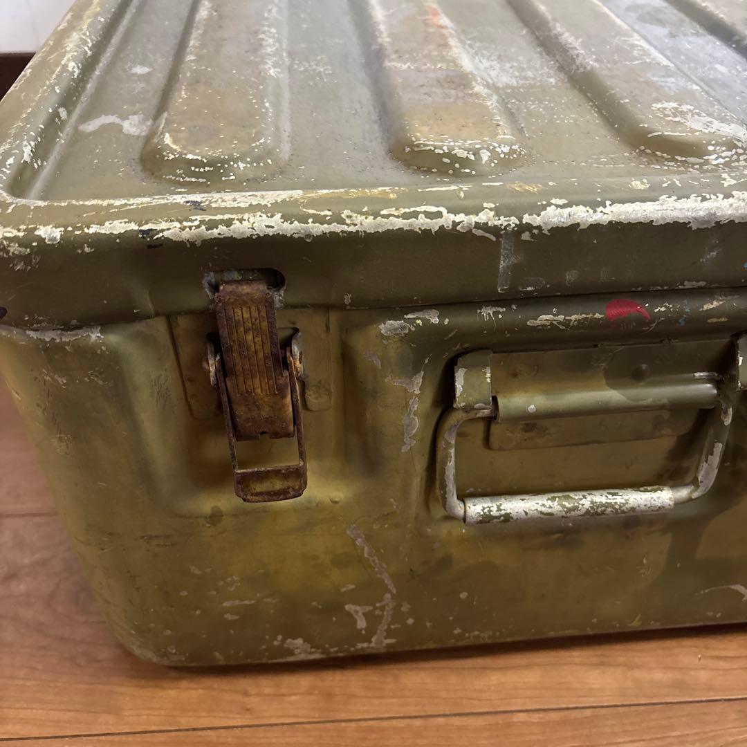 米軍　実物　アルミコンテナ　送料無料