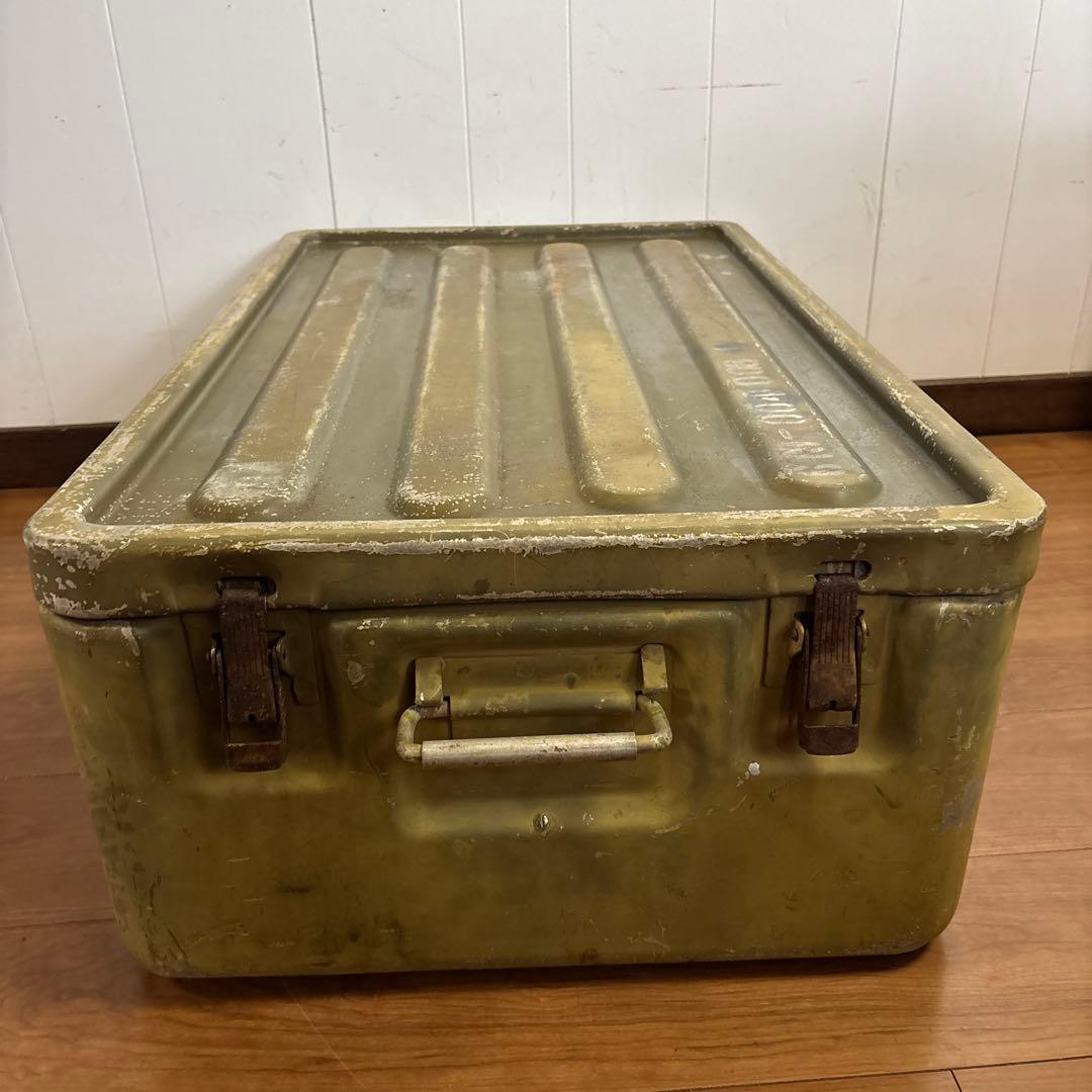 米軍　実物　アルミコンテナ　送料無料