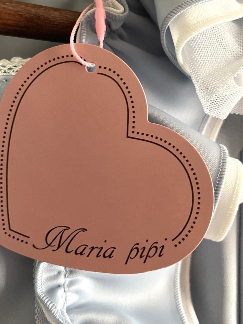 新品　Maria pipi マリアピピ 水着 水色フリルゴスロリワンピース