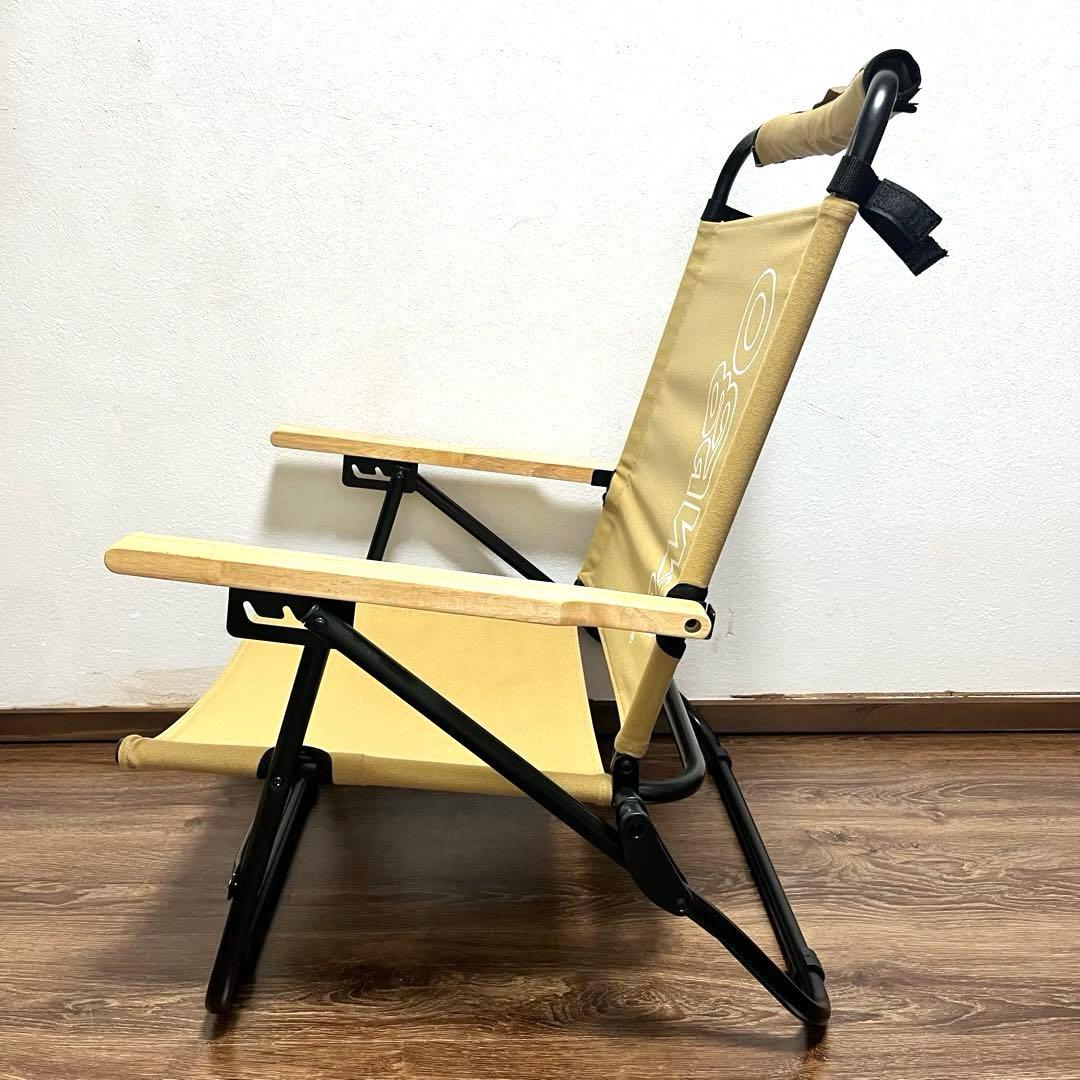 美品 ogawaアウトドアチェア リクライニング オガワ ローチェア 2脚