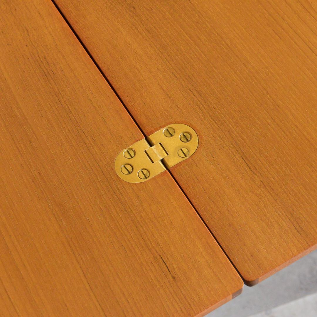 イギリスヴィンテージ チーク エクステンション ネストテーブル キャビネット付