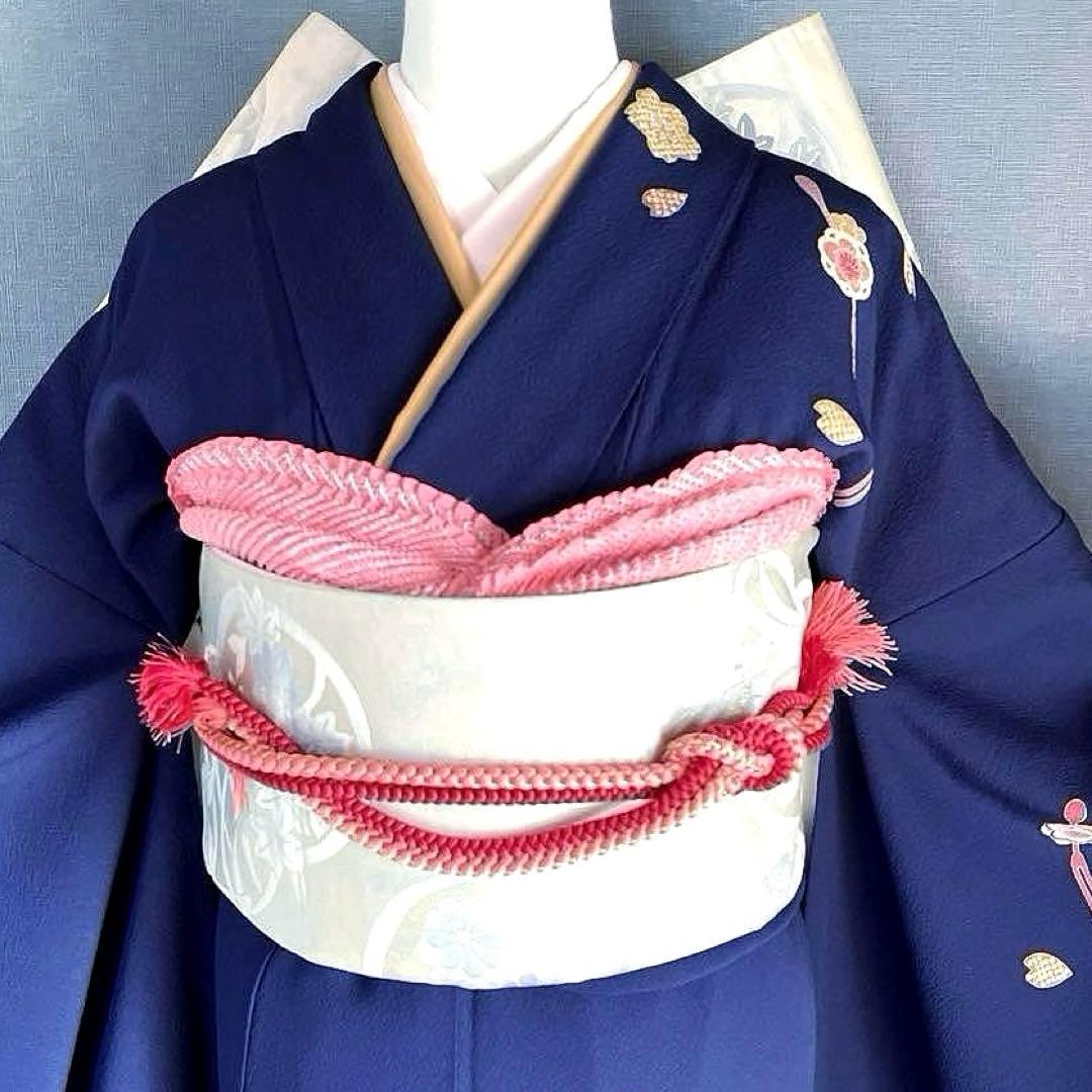 まるページ　手描き友禅　成人式振袖　振袖　裄丈69