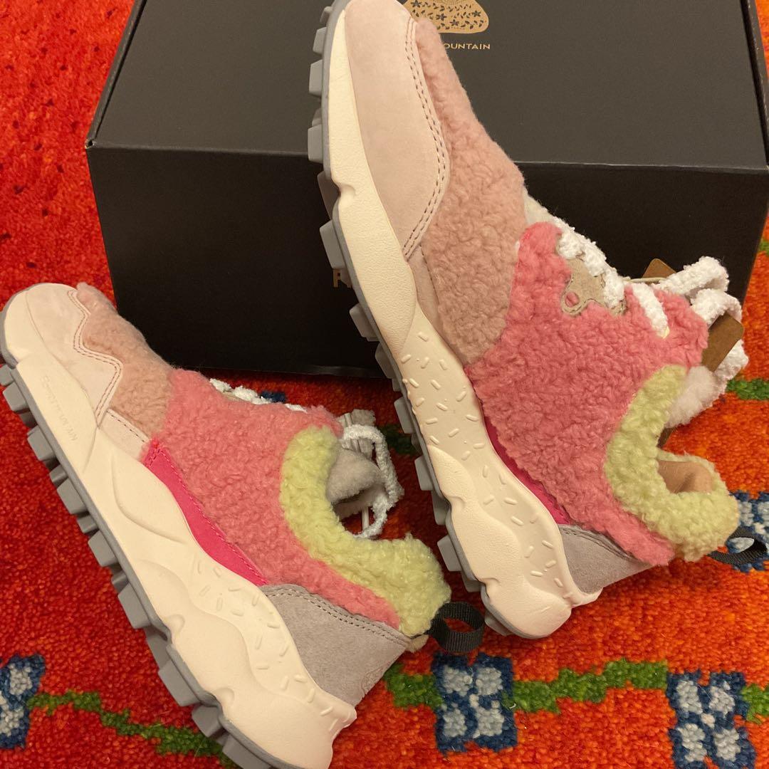 Flower Mountain スニーカー ピンク/グリーン