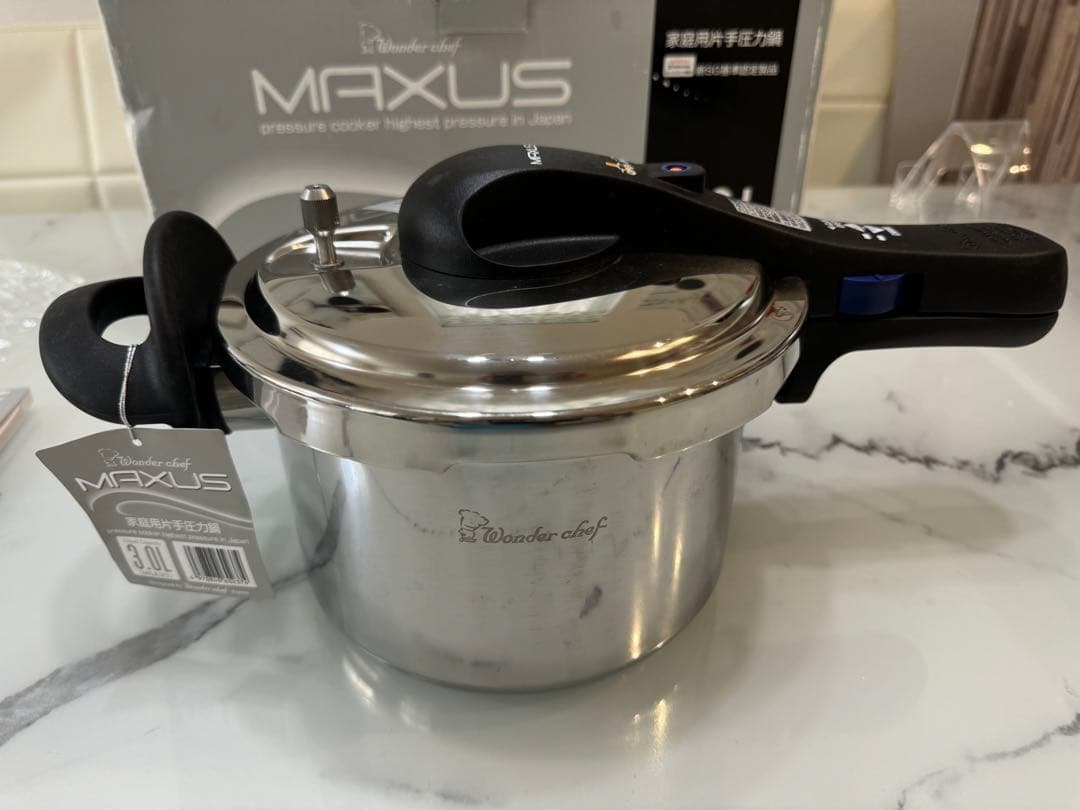 ワンダーシェフ　マクサス片手圧力鍋　３リットル新品未使用