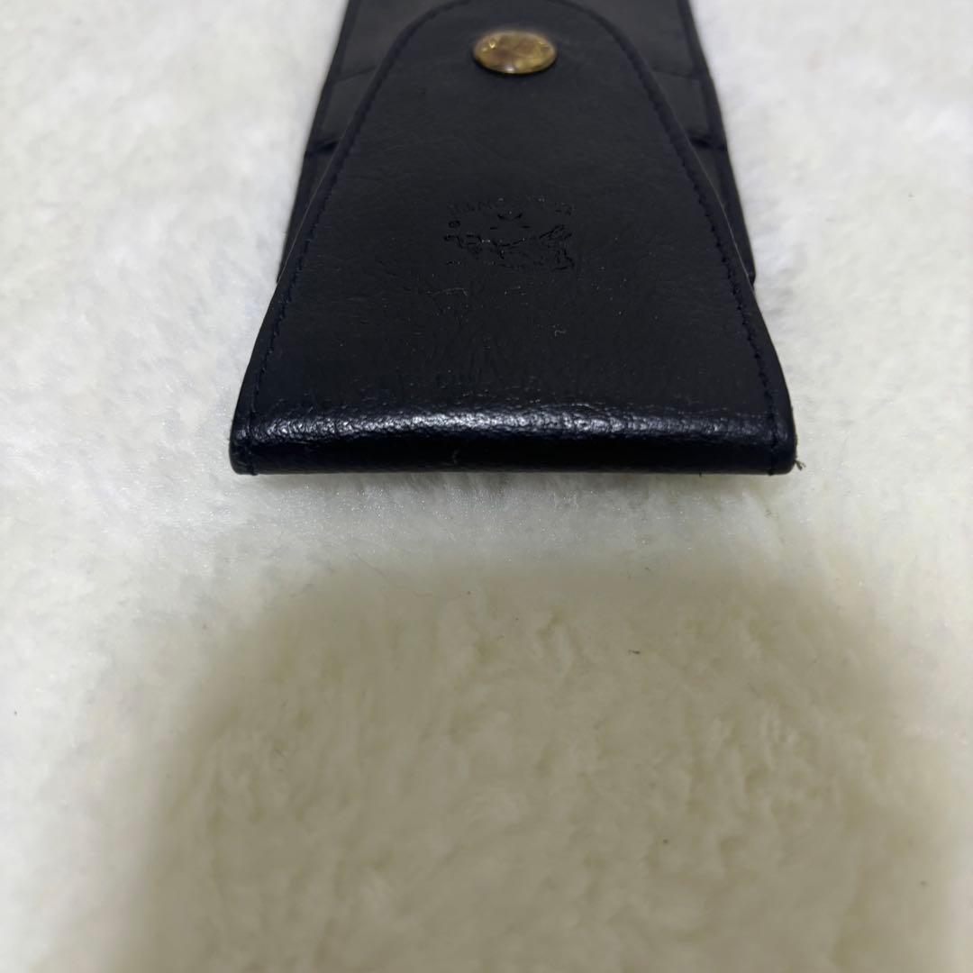 【希少 美品】イルビゾンテ ペンケース レザー ブラック ペンセット