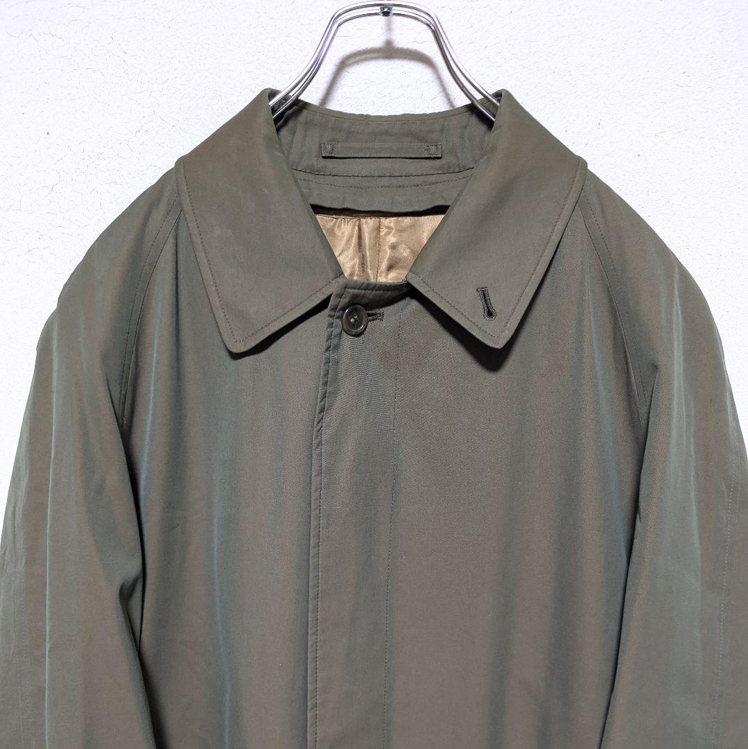 美品 英国製 80s バーバリー ステンカラーコート メンズ 玉虫 丸善 86B