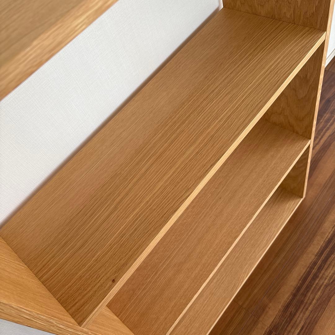無印良品 スタッキングシェルフ ワイド 3段 オーク材
