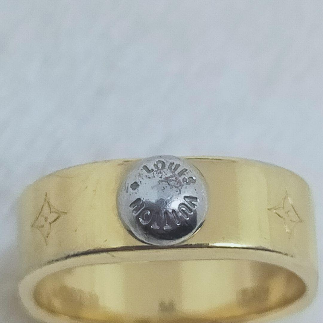 ルイヴィトン LOUIS VUITTONバーグ ナノグラム リング M00210