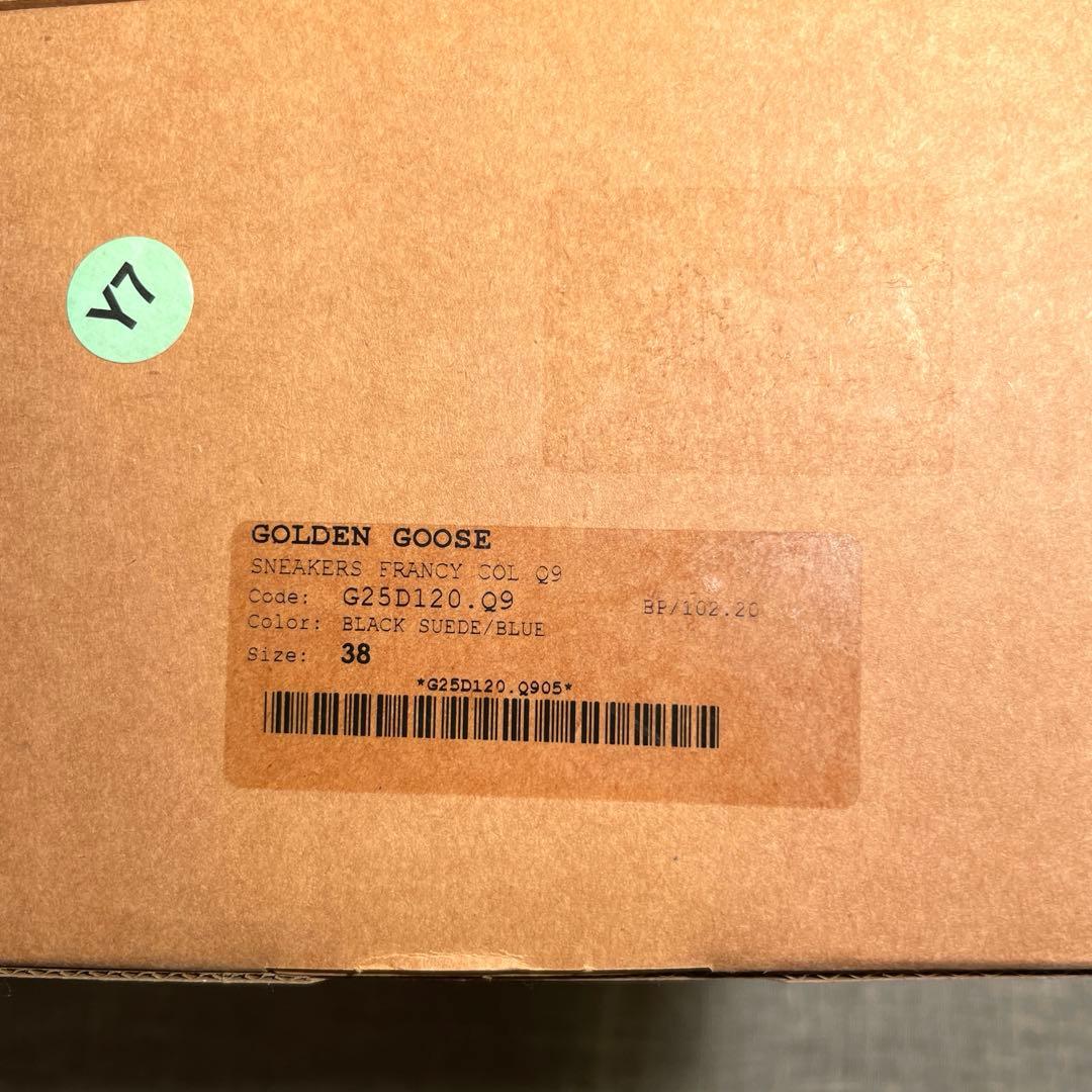 【最安値 】【レア】★ゴールデングース スニーカー 黒 38