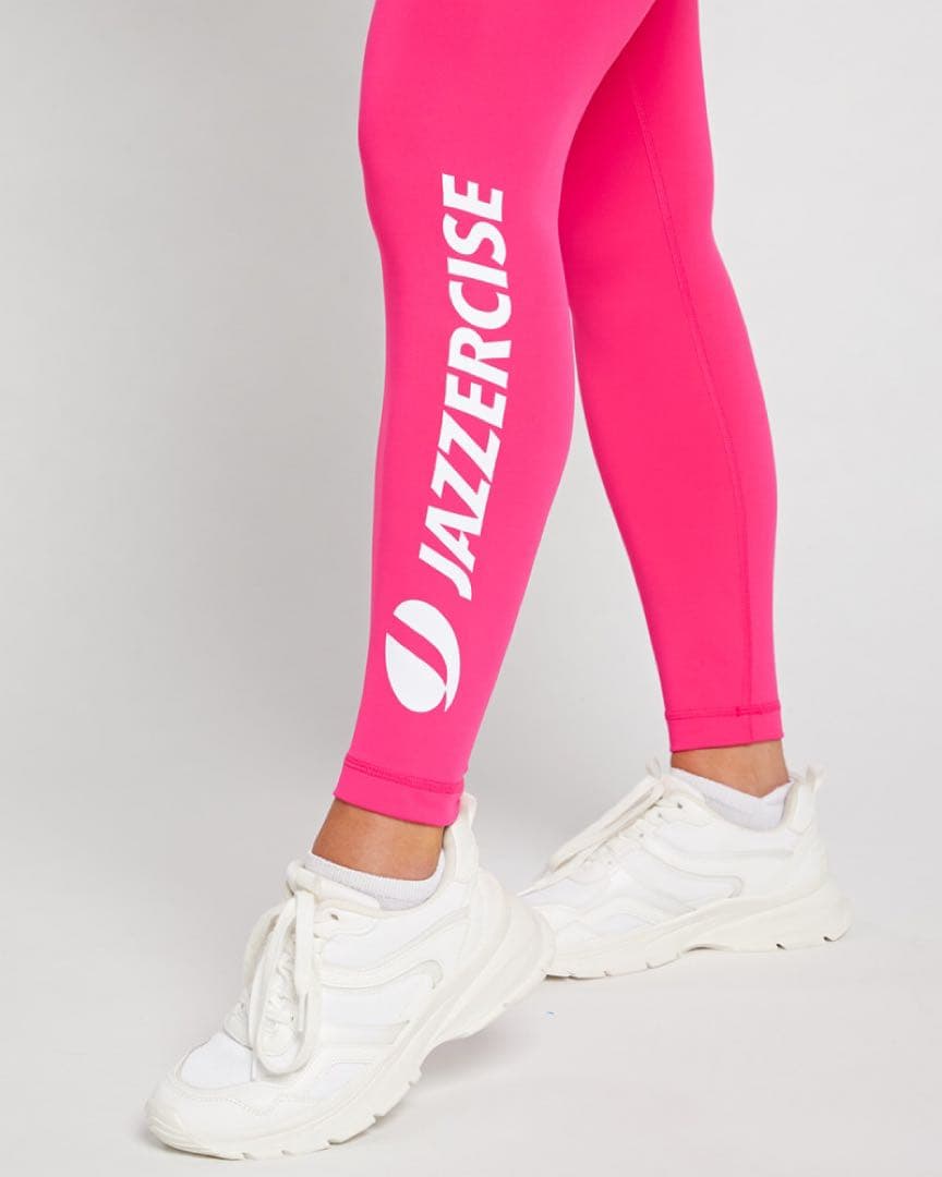 セール１０日までJAZZERCISE ハイウエスト ピンクタイツS　日本向ML