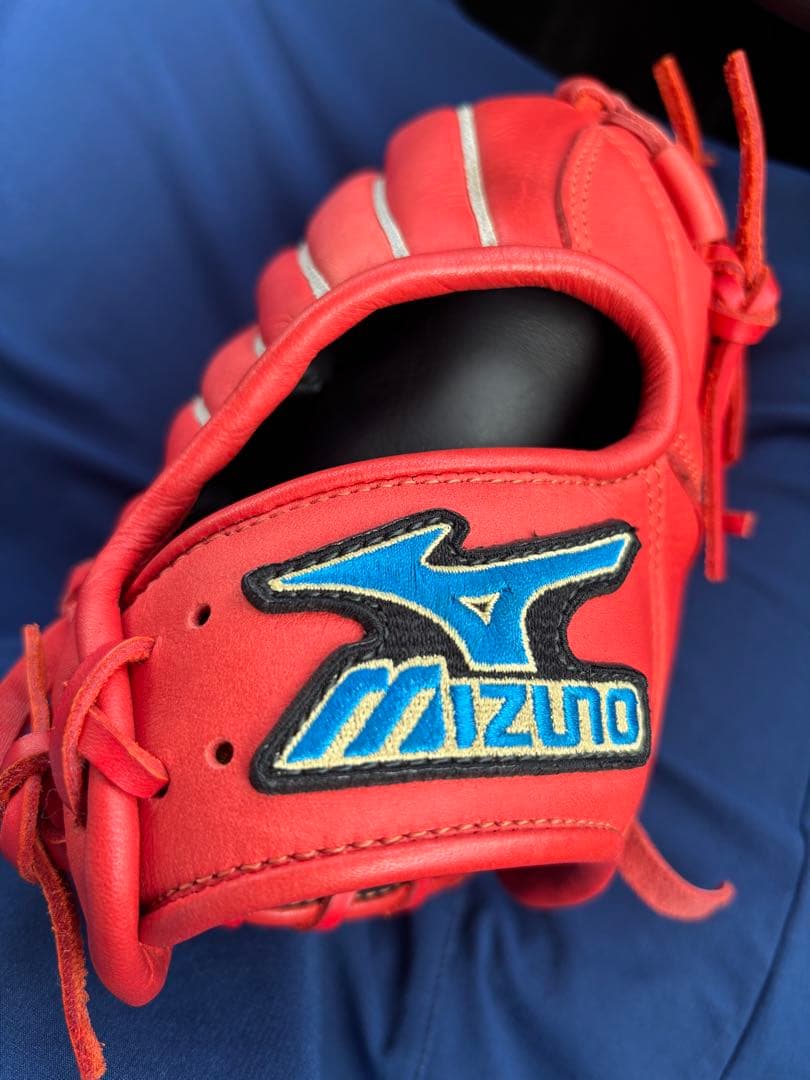 Mizuno Buw League 軟式グローブ 赤　レッド