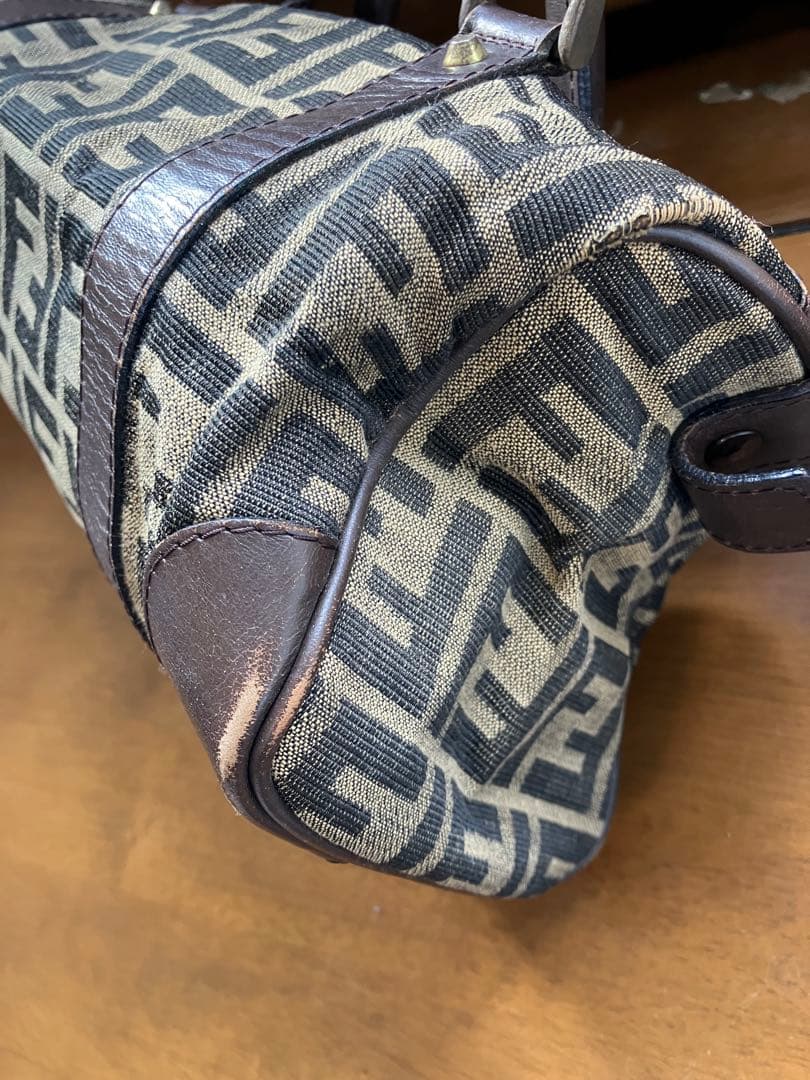Fendi ミニボストンバッグ キャンバス・ズッカ