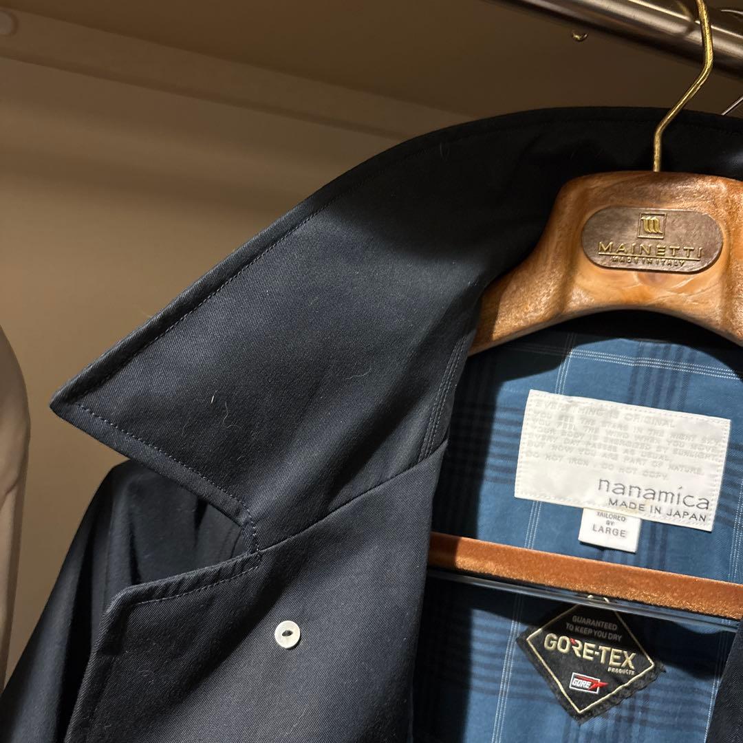 ナナミカ2L Cotton GORE-TEX Balmacaan Coat