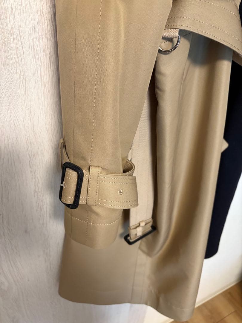 ほこり　sacai サカイ　バイカラー トレンチコート