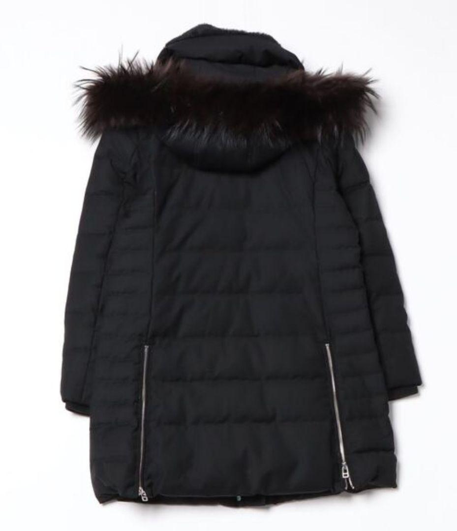 ラクーンファーサイドジップスリットダウンコート(RUIRUE BOUTIQUE)