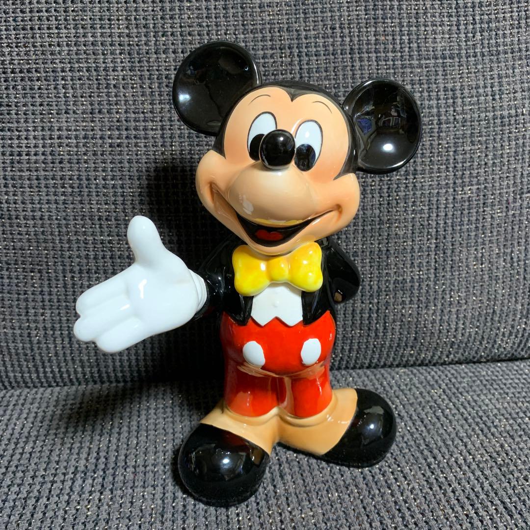 希少 レア ディズニー ミッキー＆フレンズ 陶器 フィギュア オルゴール セット