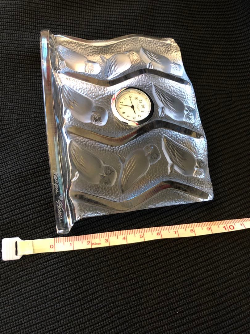 ラリック　PETITE PENDULE HULOTTES 置き時計　フクロウ