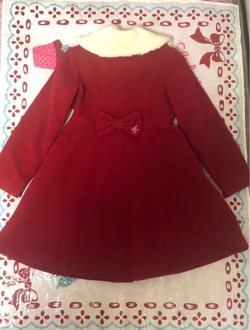 ☆あいす☆シャーリーテンプル はしごレース　ウールコート　150