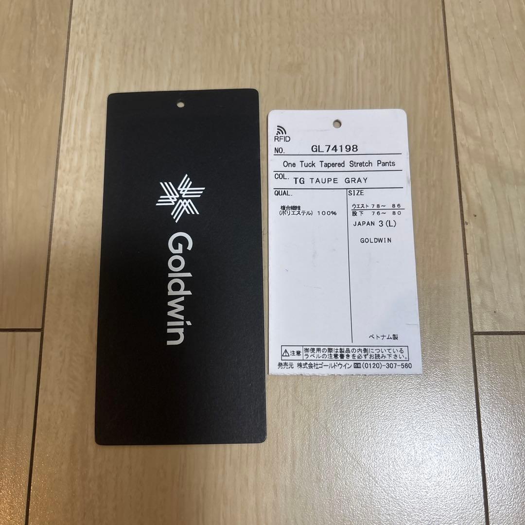 【美品】ゴールドウイン ワンタックテーパードストレッチパンツ サイズ3