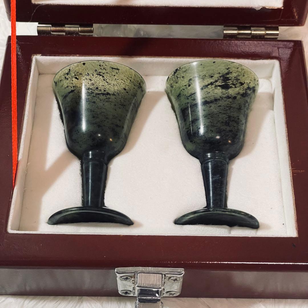 中国　夜光杯　玉宝城　最高級品　美術品　伝統工芸品
