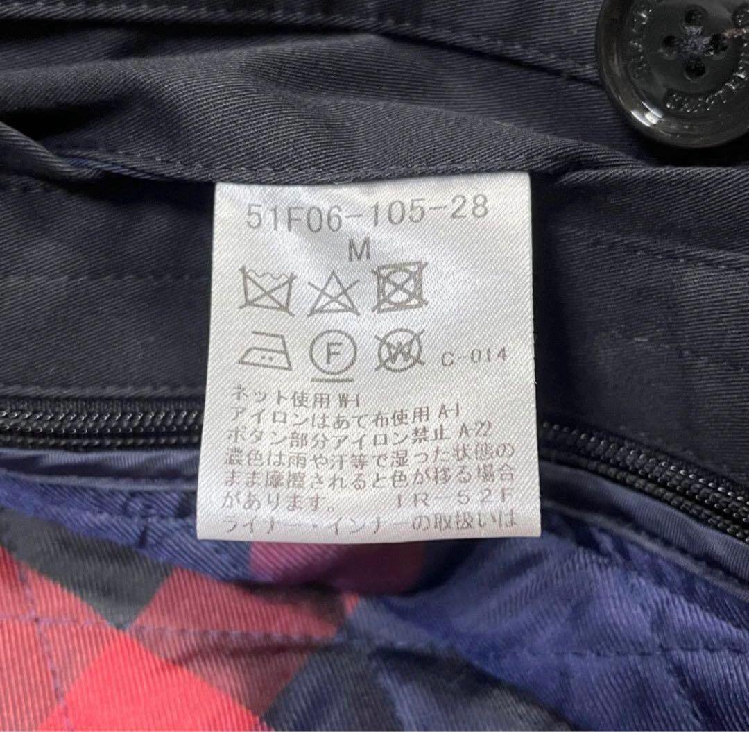 ブラックレーベルクレストブリッジ 2トーン ダブルブレスト トレンチコート