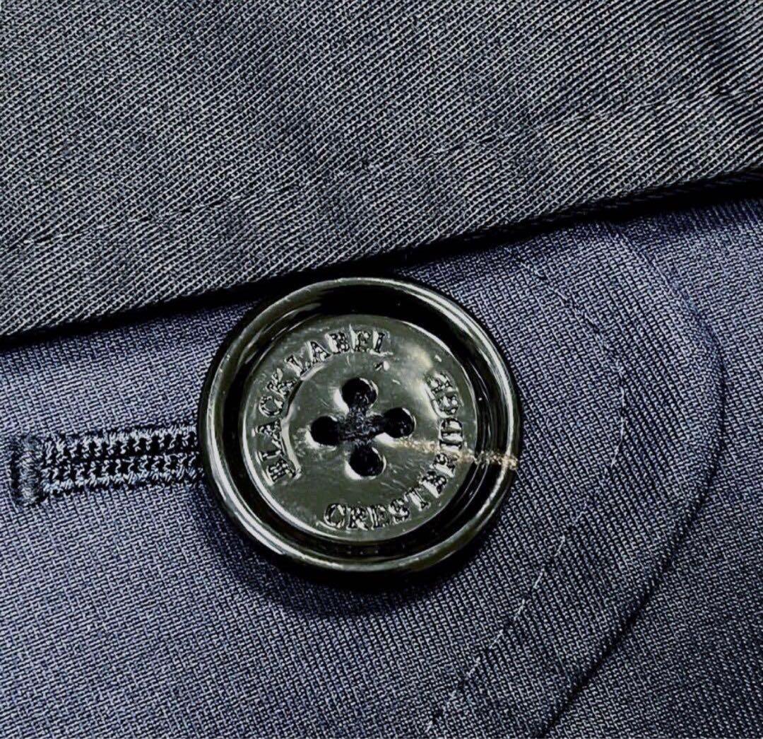 ブラックレーベルクレストブリッジ 2トーン ダブルブレスト トレンチコート