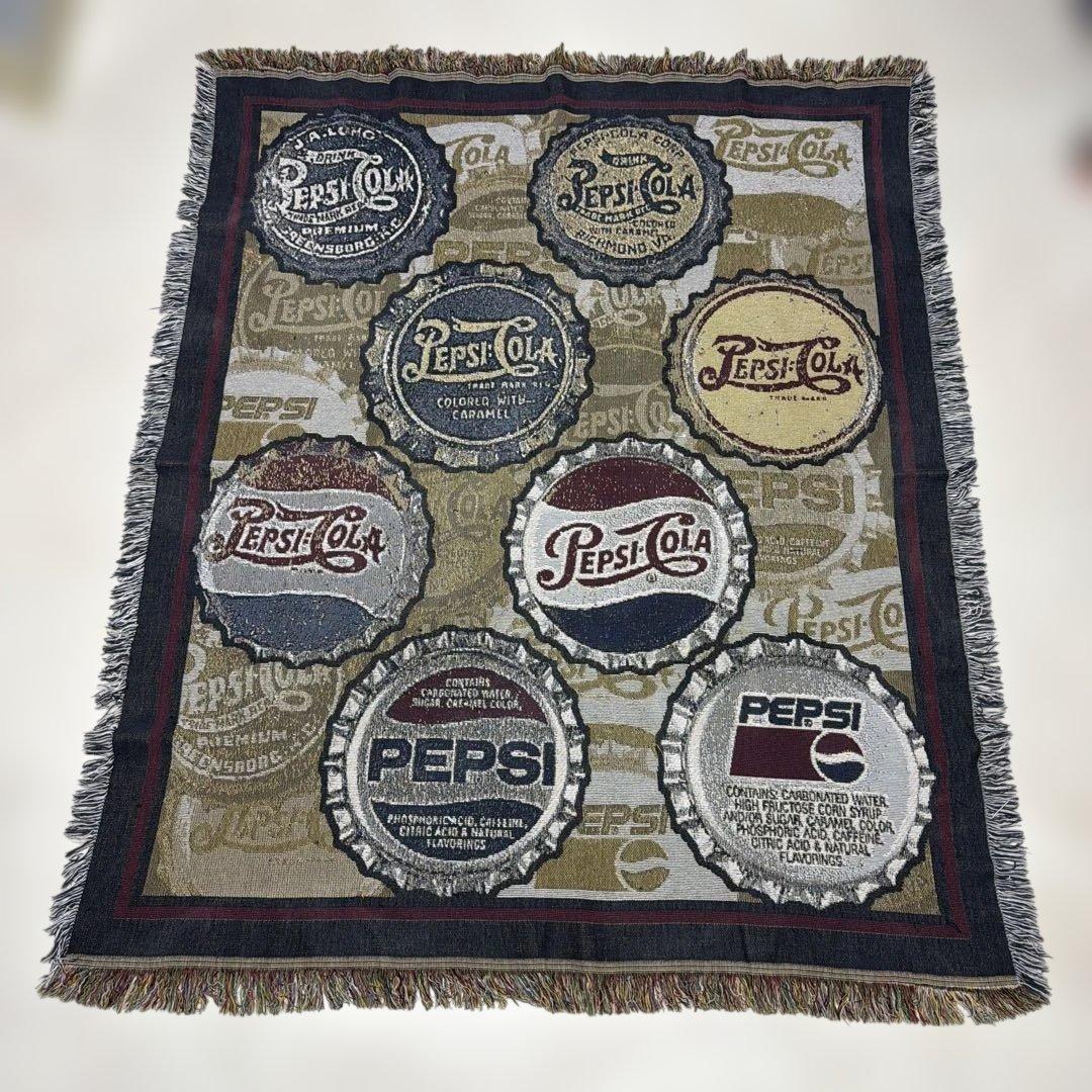 ペプシコーラ　pepsi マルチカバー　ソファカバー　ラグ　155x127