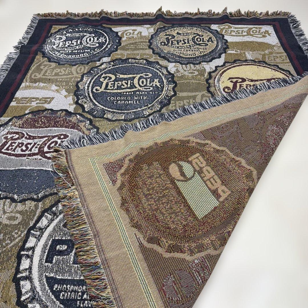 ペプシコーラ　pepsi マルチカバー　ソファカバー　ラグ　155x127