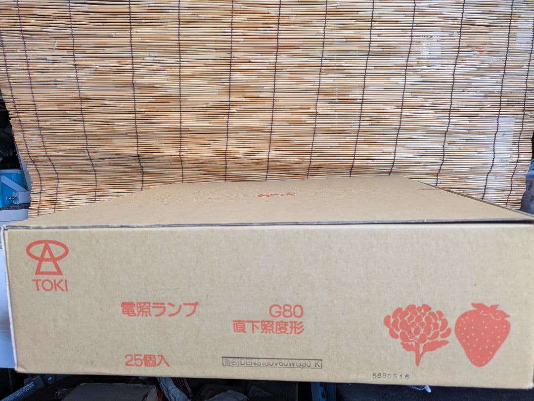 東芝ライテックTOKI電照ランプDENS100V60W80K25個入2箱セット