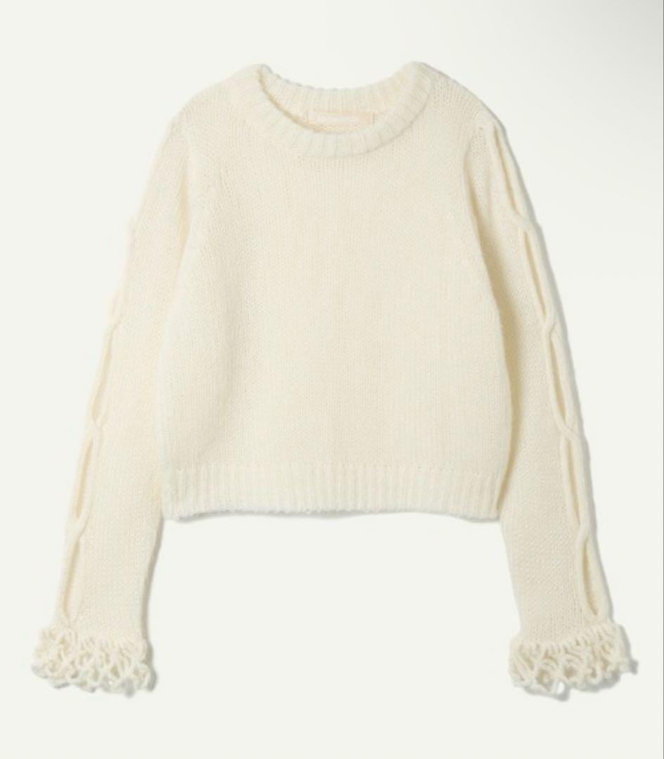 トップス Open Cable Sweater