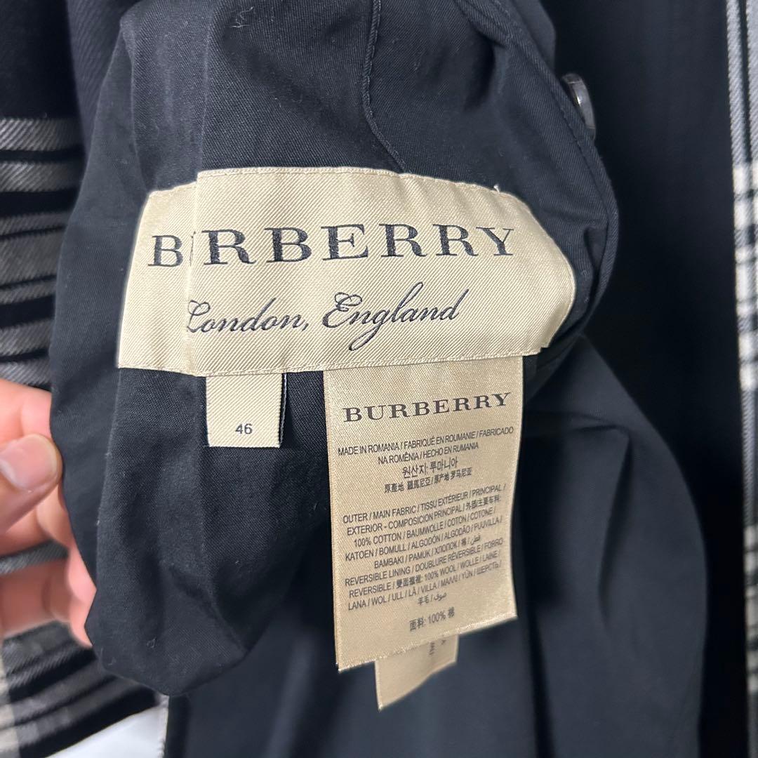 BURBERRY リバーシブル ウール カシミヤ コート