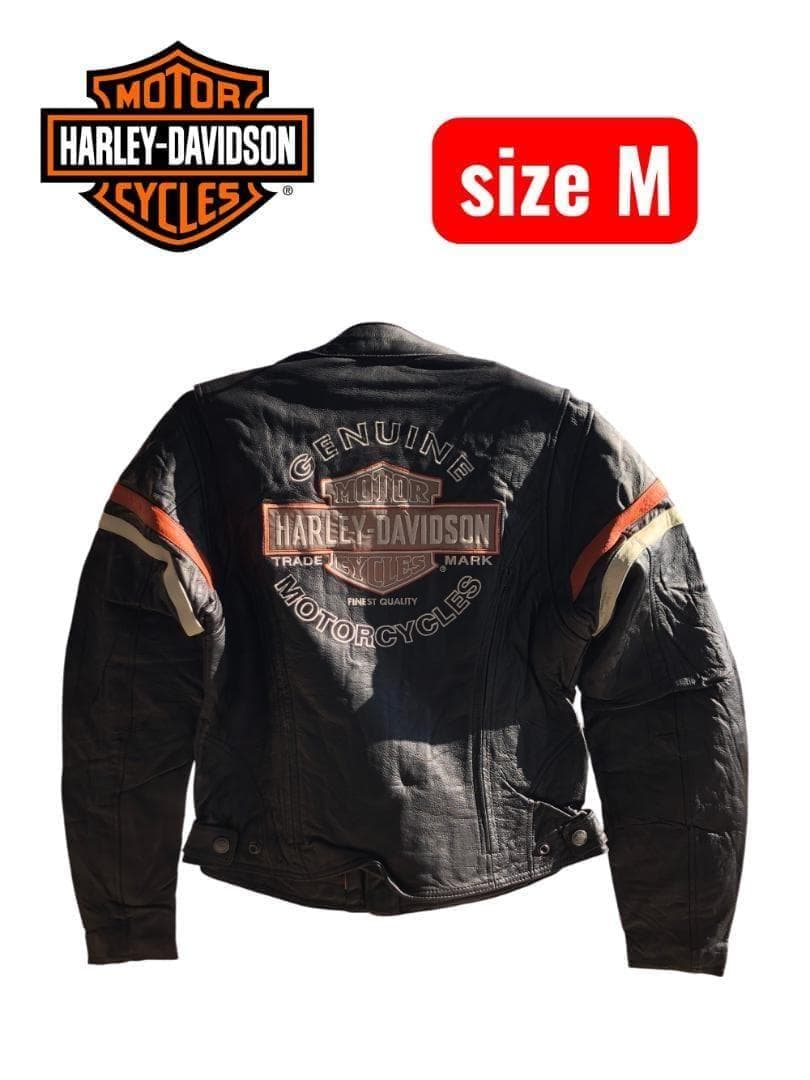 [在庫処分] 新品 Harley-Davidson ブラック レザージャケットM