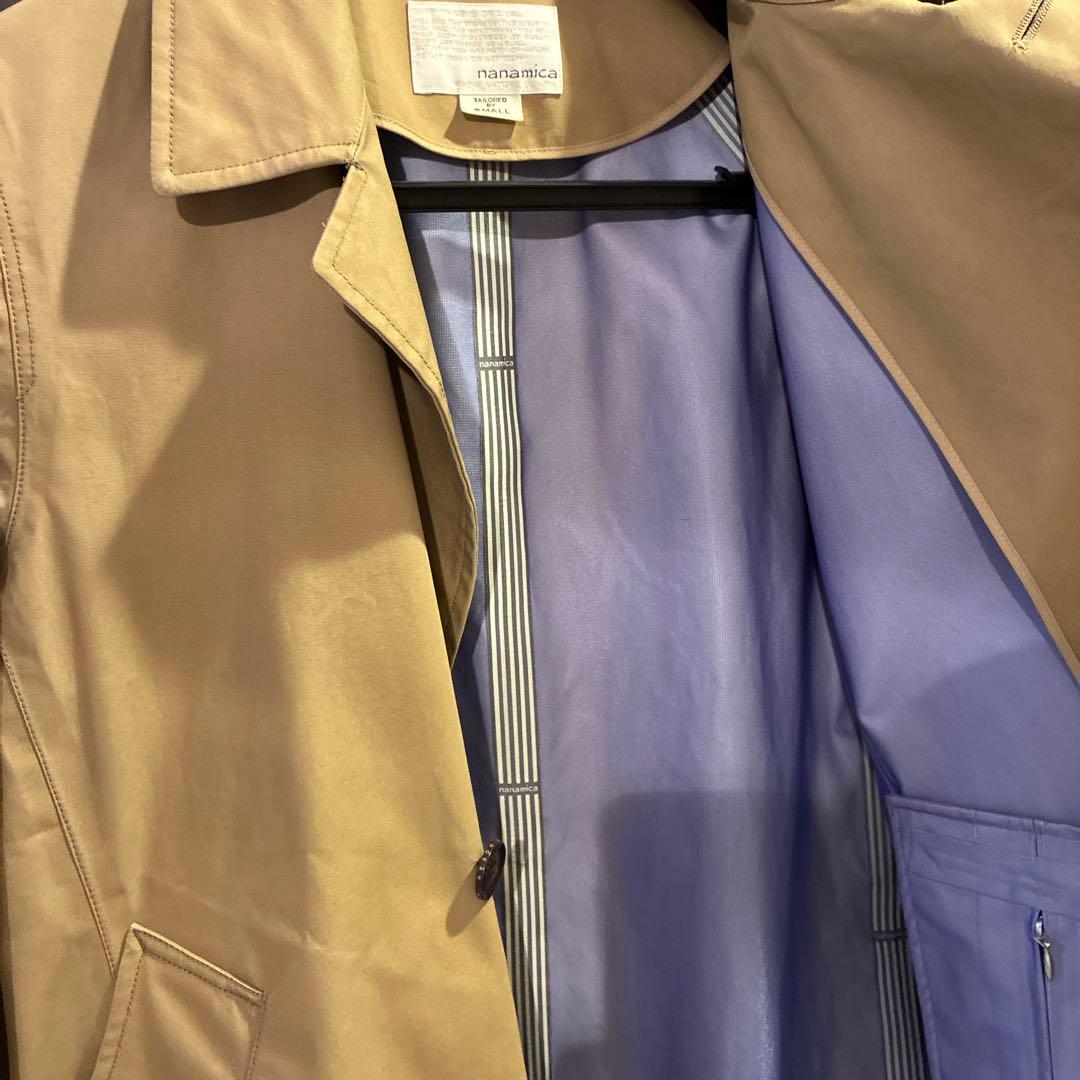 nanamica ステンカラーコート　GORE-TEX ベージュ　S