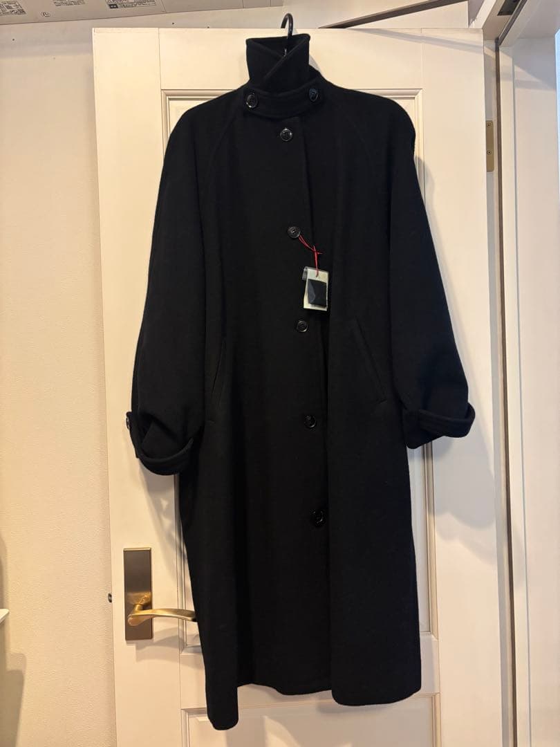 epa エパ dramatic coat 黒 ロングコート