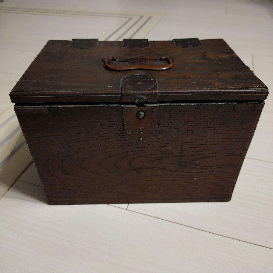 明治時代　硯箱　古道具　アンティーク