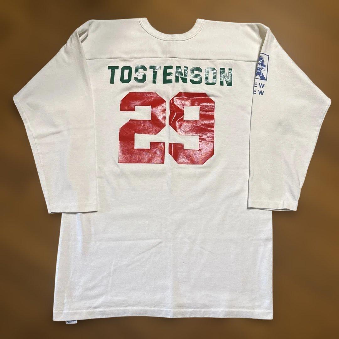 ヴィンテージ フットボールシャツ　ラッセル　USA製　70s 美品　ホワイト