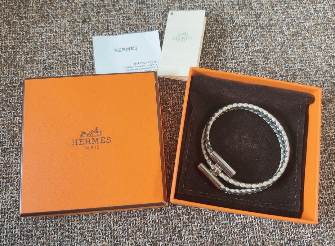 HERMES エルメス トゥルニトレッセ レザーブレスレット