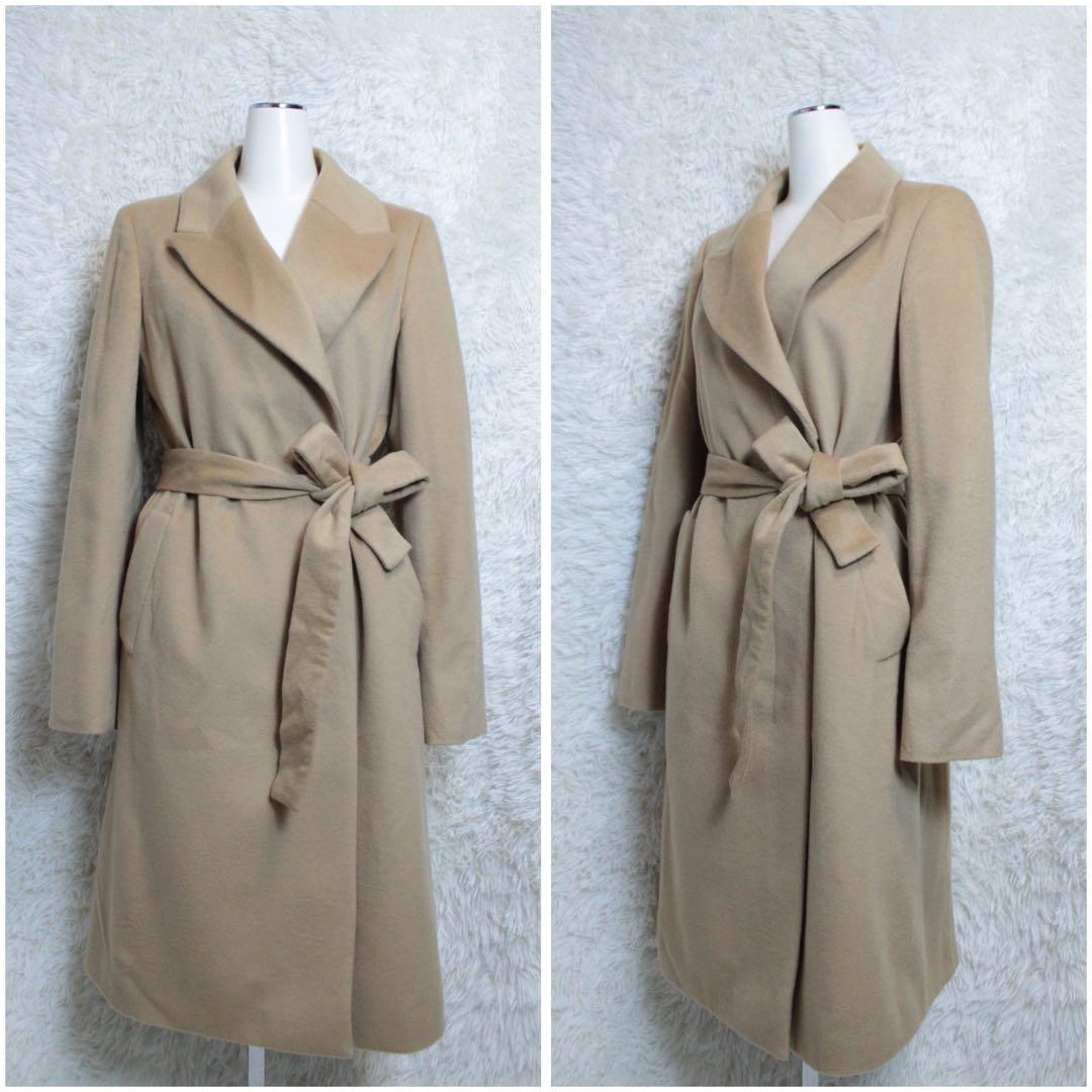 UNTITLED アンタイトル カシミヤ100% チェスターコード ベージュ M