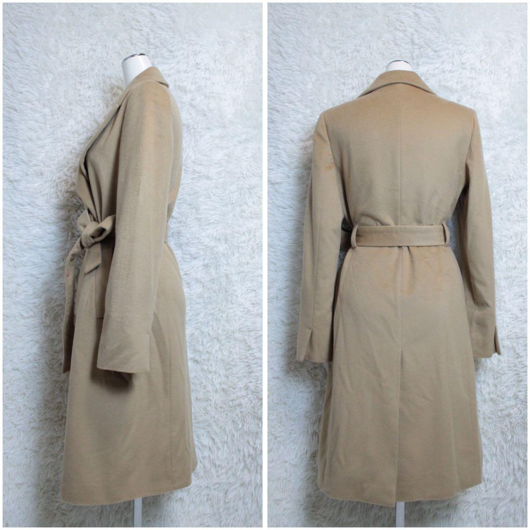 UNTITLED アンタイトル カシミヤ100% チェスターコード ベージュ M